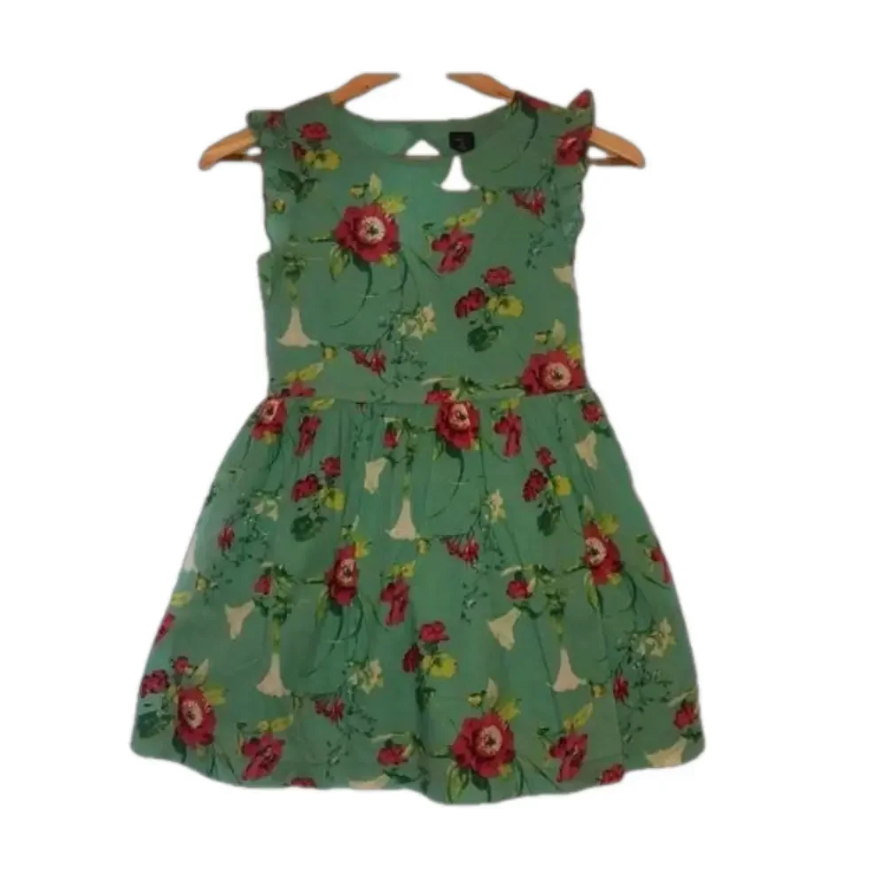 Gap kids floral bloom flutter  green M(8) GUC gorgeous girls dress